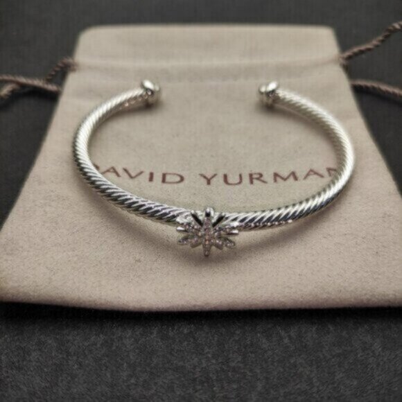 David Yurman 3mm Sunflower Classic Sterling Silver Bracelet DYSZ-120